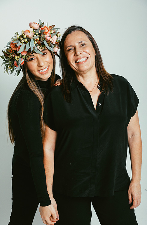 Mom an daughter team
