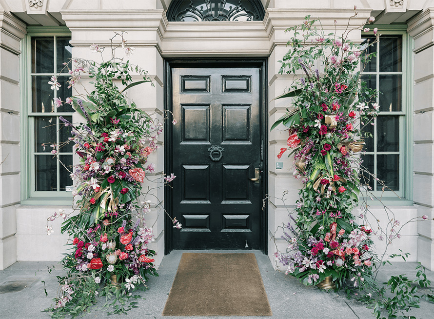 doorway flowers