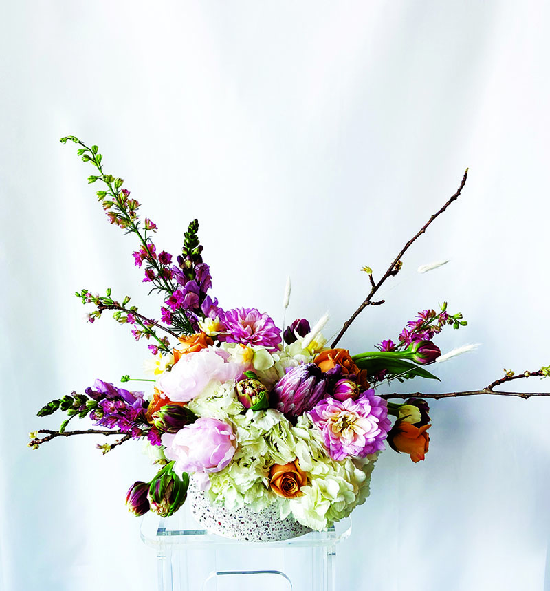 Blue Ribbon Floral