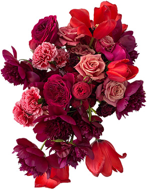 rich-colored bouquet

